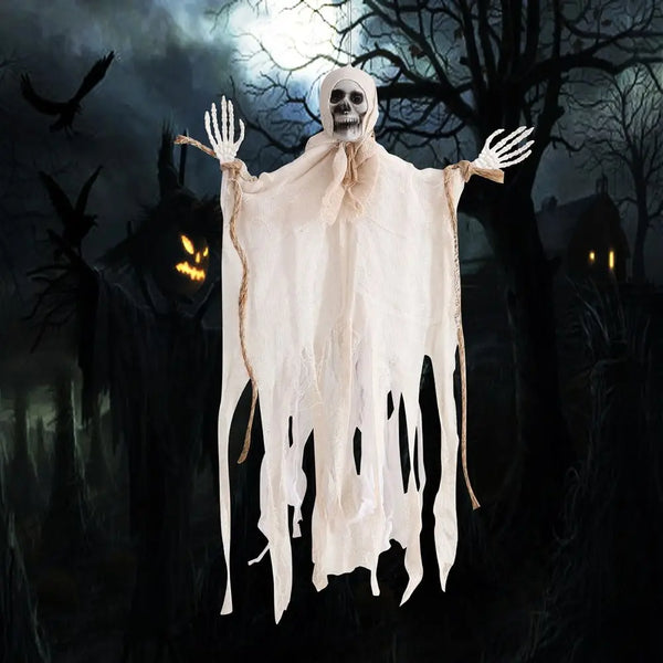 HANGING GHOST DECORATION HALLOWEEN (REALISTIC GAZE AND FACE)