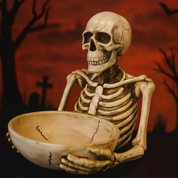 CREATIVE MULTI-PURPOSE SKULL FRUIT BOWL HALLOWEEN