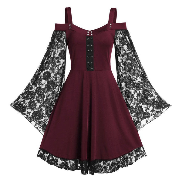 GOTHIC DRESS WITH LACE